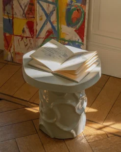Table d'appoint en grès gris 39x35x40cm Mena - Serax