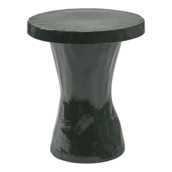 Table d'appoint en grès vert foncé 40x49cm Caro - Serax