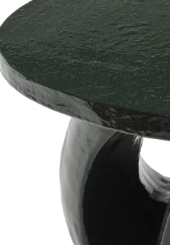 Table d'appoint en grès vert foncé 52x37x45cm Amé - Serax