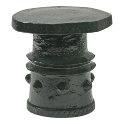 Table d'appoint en grès vert foncé 40x39x37cm Clara - Serax