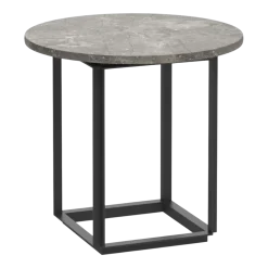 Table d'appoint en marbre gris du marais 50cm Florence - New Works