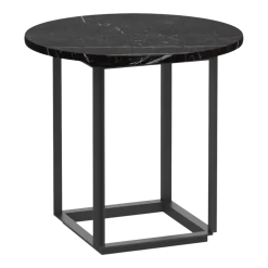 Table d'appoint en marbre noir 50cm Florence - New Works