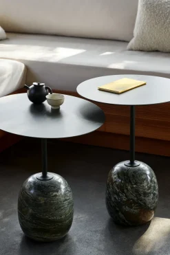 Table d'appoint en marbre vert 50 cm Lato LN8 - &tradition