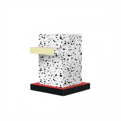 Table d'appoint en mdf et bois 42,3x42x54,6cm Superside terrazzo - Seletti