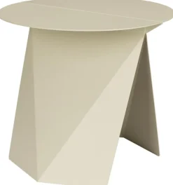 Table d'appoint en métal beige 45x40cm Foldy - Zuiver