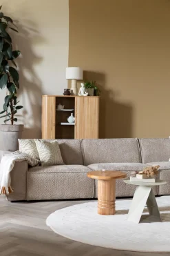 Table d'appoint en métal beige 45x40cm Foldy - Zuiver