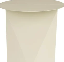 Table d'appoint en métal beige 45x40cm Foldy - Zuiver