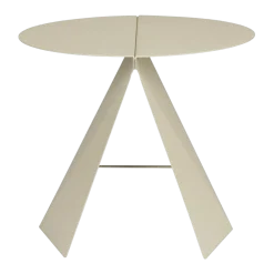 Table d'appoint en métal beige 45x40cm Foldy - Zuiver