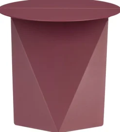 Table d'appoint en métal bordeaux 45x40cm Foldy - Zuiver