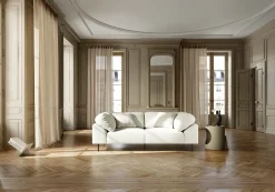 Table d'appoint en métal gris beige 48,5x40cm Tabl - Woud
