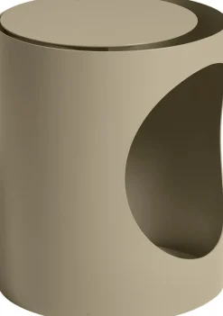 Table d'appoint en métal gris beige 48,5x40cm Tabl - Woud