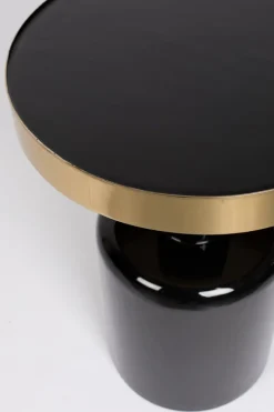Table d'appoint en métal noir 51cm Glam - Zuiver