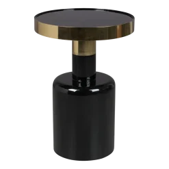 Table d'appoint en métal noir 51cm Glam - Zuiver