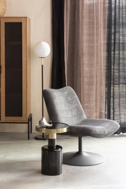 Table d'appoint en métal noir 51cm Glam - Zuiver