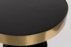 Table d'appoint en métal noir 51cm Glam - Zuiver