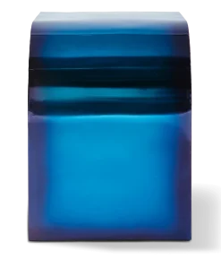Table d'appoint en métal reyclé bleu 45cm Kombo - Pols Potten