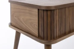 Table d'appoint en noyer naturel 59cm Barbier - Zuiver