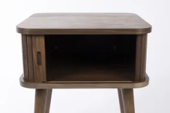 Table d'appoint en noyer naturel 59cm Barbier - Zuiver