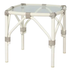Table d'appoint en osier crème 46 x 46 cm Lucy - Vincent Sheppard