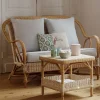 Table d'appoint en rotin naturel 51 cm Nantucket - KOK