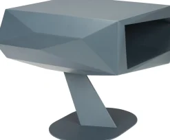 Table d'appoint en résine et fer noir 60x40x40cm North - Zuiver