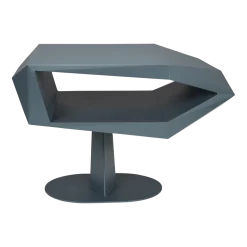 Table d'appoint en résine et fer noir 60x40x40cm North - Zuiver