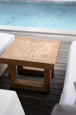 Table d'appoint en teck recyclé - Naturel Bazar Bizar