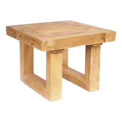 Table d'appoint en teck recyclé - Naturel Bazar Bizar