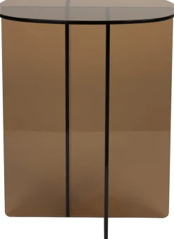 Table d'appoint en verre fumé 30x40x50cm Linea - Zuiver