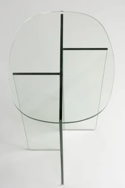 Table d'appoint en verre transparent 30x40x50cm Linea - Zuiver