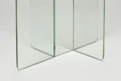 Table d'appoint en verre transparent 30x40x50cm Linea - Zuiver