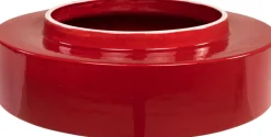 Table d'appoint et jardinière en céramqiue rouge 30x50cm Vector - Versmissen
