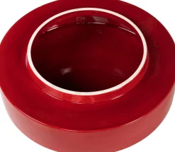 Table d'appoint et jardinière en céramqiue rouge 30x50cm Vector - Versmissen