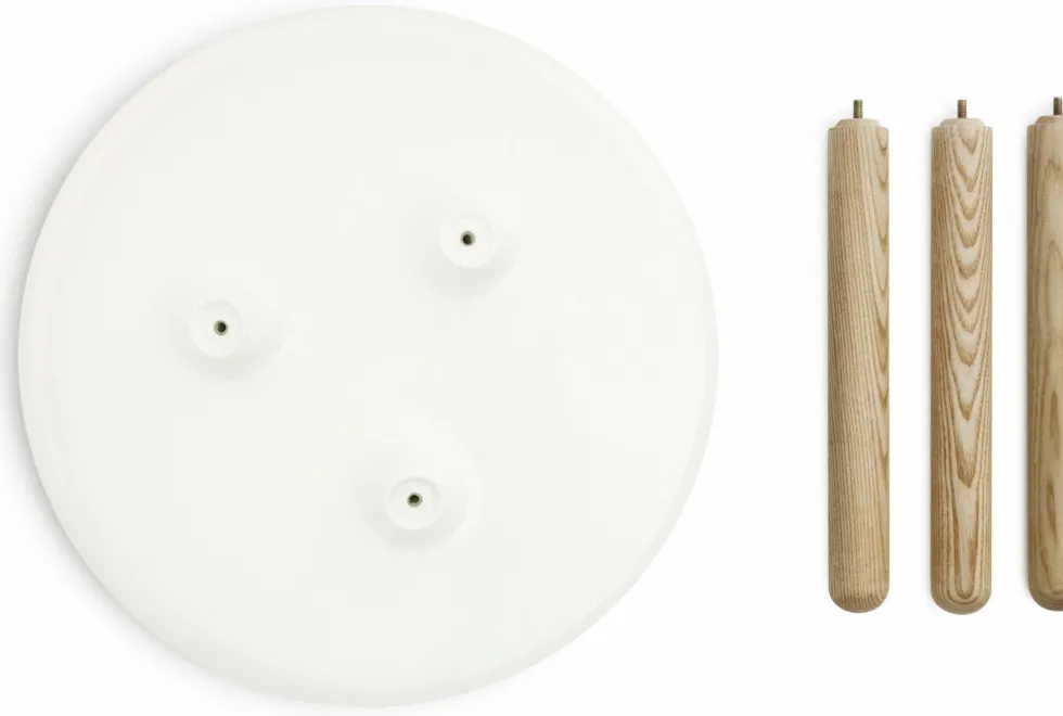 Table d'appoint grise et frêne L Tablo Grey - Normann Copenhagen