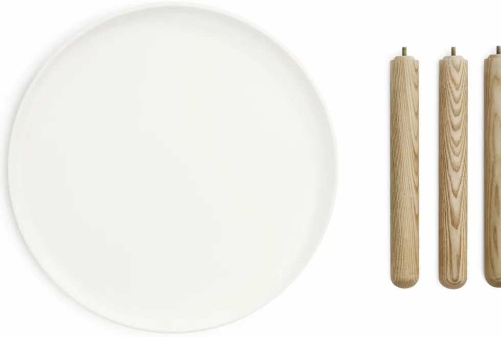 Table d'appoint grise et frêne L Tablo Grey - Normann Copenhagen