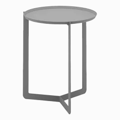 Table d'appoint grise Round 1 - Meme Design