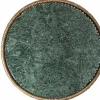 Table d'appoint kaki plateau en marbre vert Caribe chic - Ames