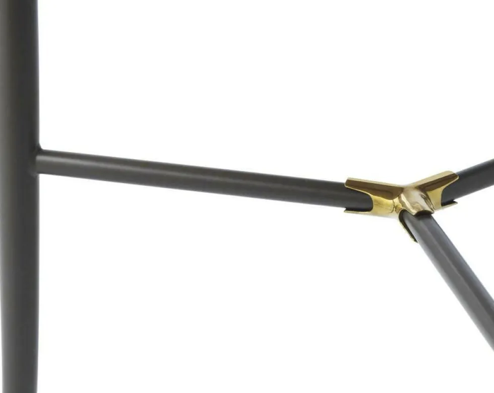 Table d'appoint noire en verre et acier Lug noir - Normann Copenhagen