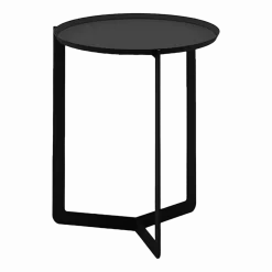 Table d'appoint noire Round 1 - Meme Design