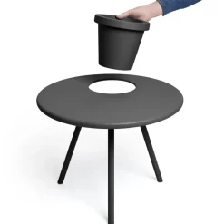 Table d'appoint pot de fleur intégré anthracite Bakkes - Fatboy