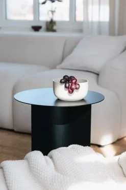 Table d'appoint ronde en acier noir 40x50cm Yaro - Metallbude