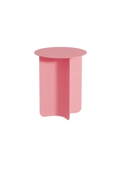 Table d'appoint ronde en acier rose 40x50cm Yaro - Metallbude