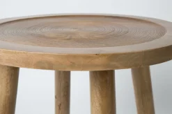 Table d'appoint ronde en bois de manguier 60x40cm Dendron - Zuiver