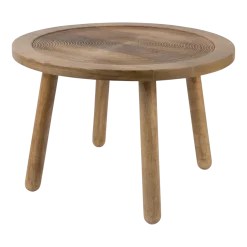 Table d'appoint ronde en bois de manguier 60x40cm Dendron - Zuiver