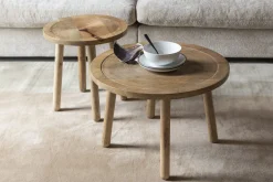 Table d'appoint ronde en bois de manguier 60x40cm Dendron - Zuiver