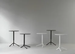 Table d'appoint ronde en bois et acier blanc 45cm Lift - Normann Copenhagen