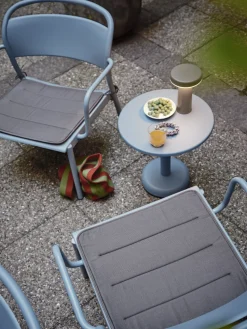 Table d'appoint ronde en métal anthracite 42x47cm Linear - Muuto