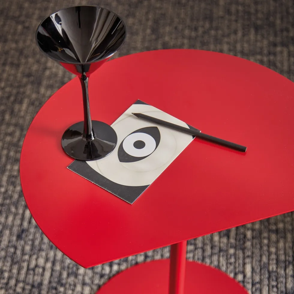Table d'appoint rouge Way Sofa - Meme Design