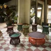 Table d'appoint violette et verte Caribe chic - Ames