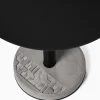 Table de bistro ronde noire Donut - Lyon Béton